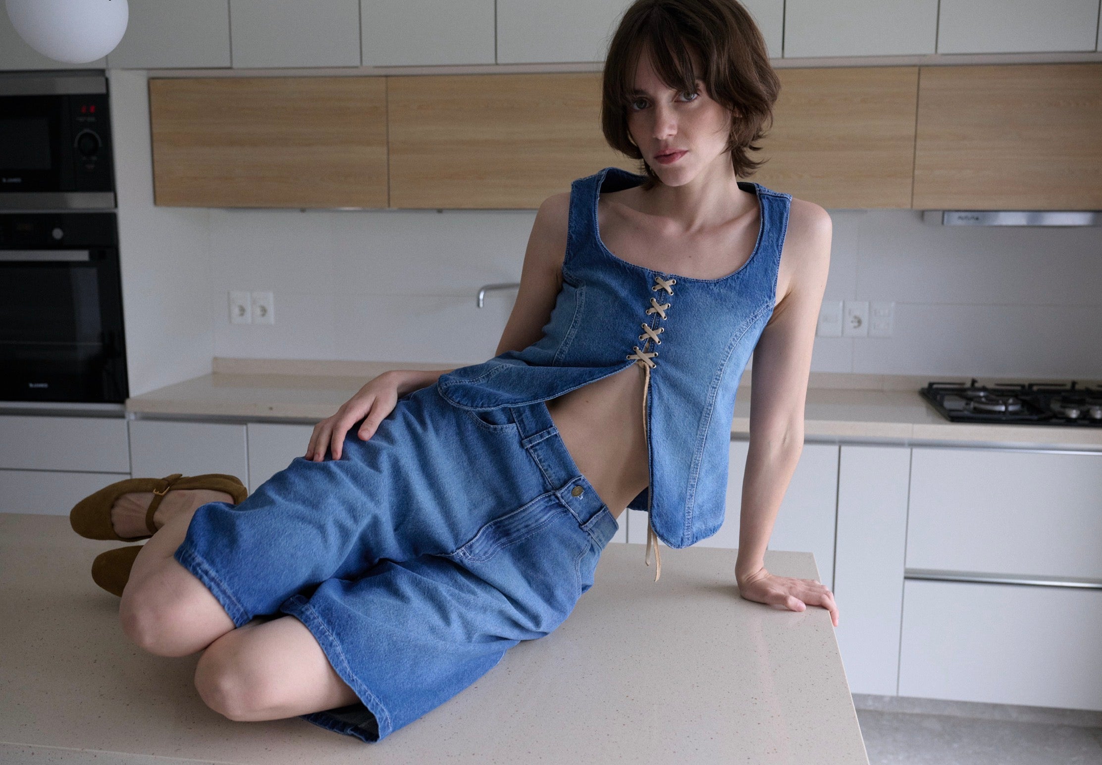 Top Jilly Azul