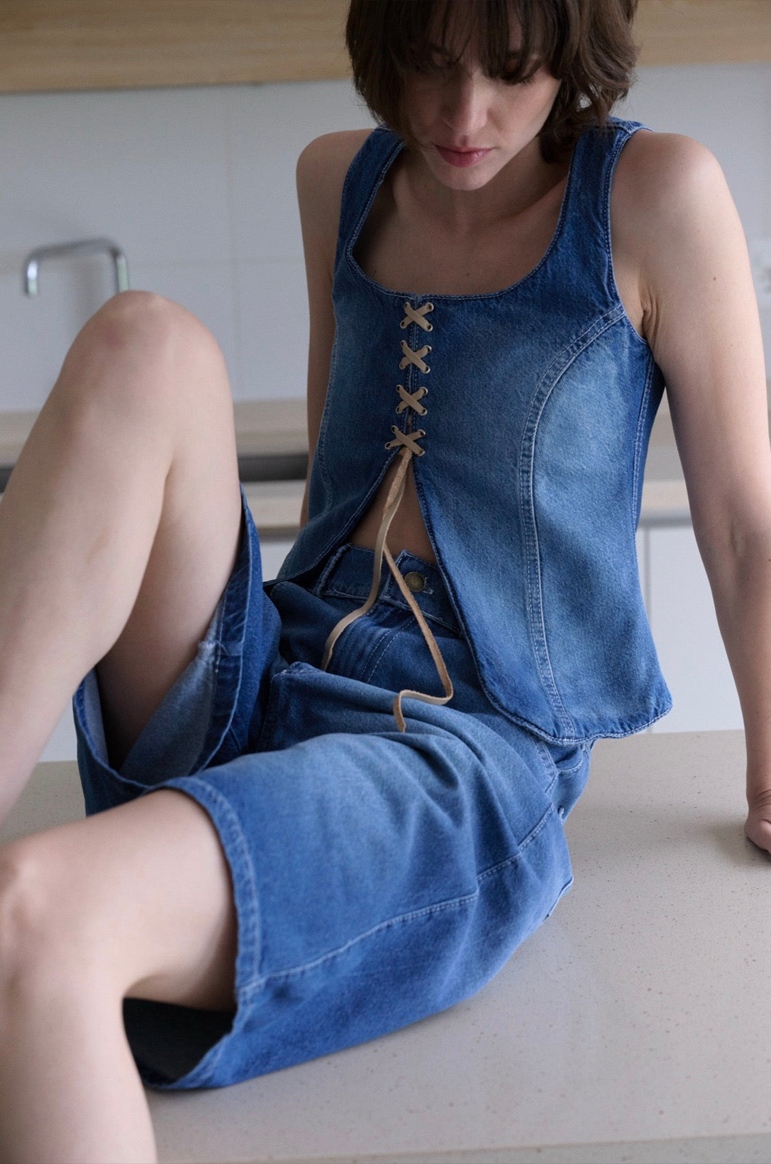 Top Jilly Azul