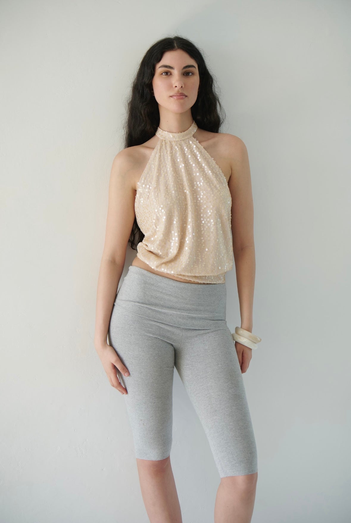 Top Halter Beige
